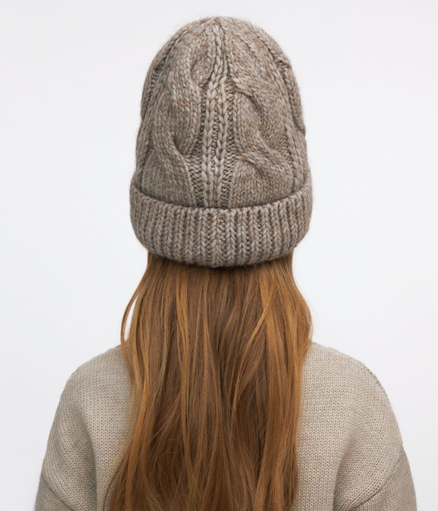 11286 Girls’ Knitted Winter Hat | Size 54–56 cm | Ages 6–12 | 100% Cotton Lining | Baby Alpaca, Wool