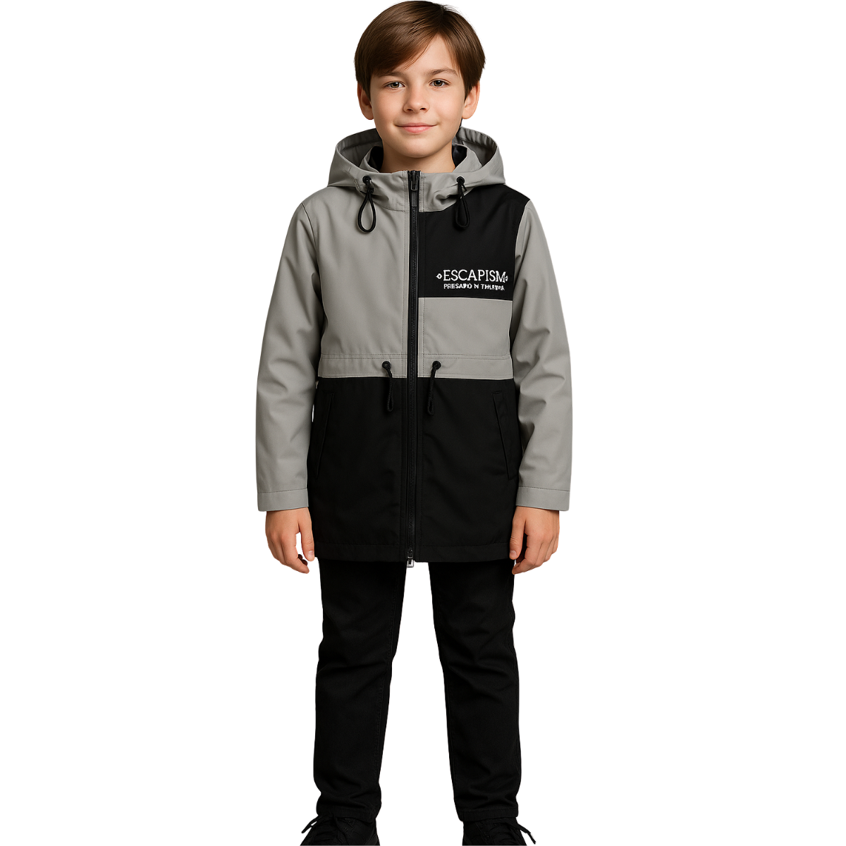 Boys' Lightweight Softshell Jacket with Fleece Lining β Waterproof Mid-Season Coat | Sizes 116β140 cm | Ages 5β10