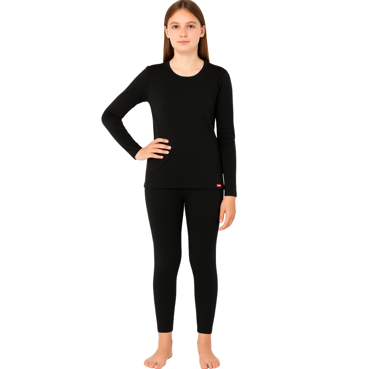 231 Girls’ Thermal Underwear Set – Long Sleeve Top & Pants | Sizes 3–17 Years