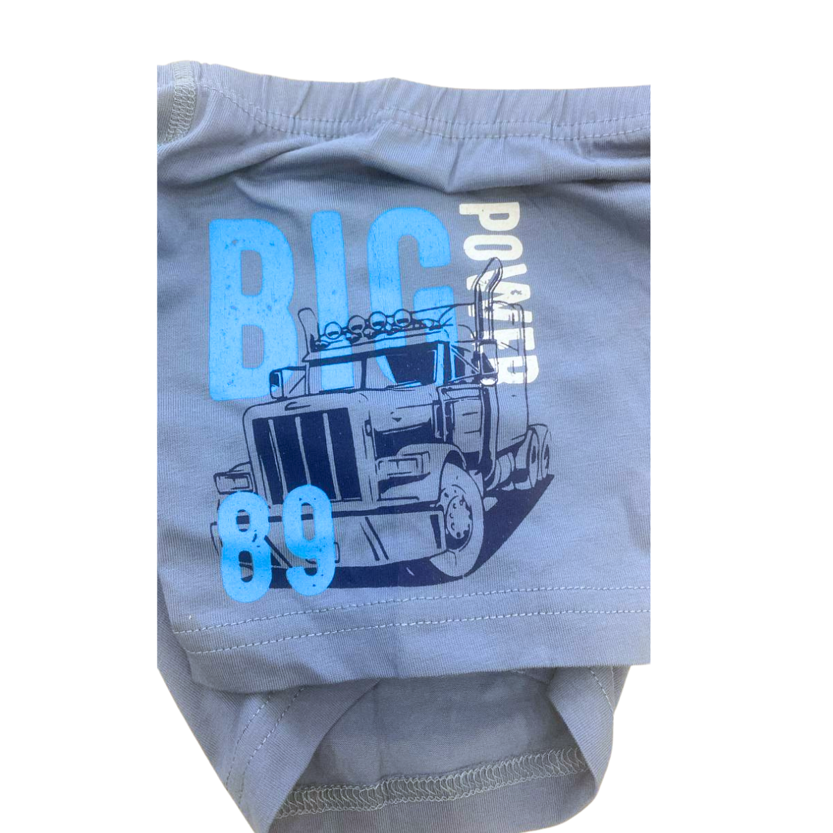 2899 Boys’ Cotton Boxer Briefs – “BIG 89” Truck Design | 5-Pack | Soft, Stretchy & Comfortable | Ages 1–12 | Made in Turkey by BIYO Kids