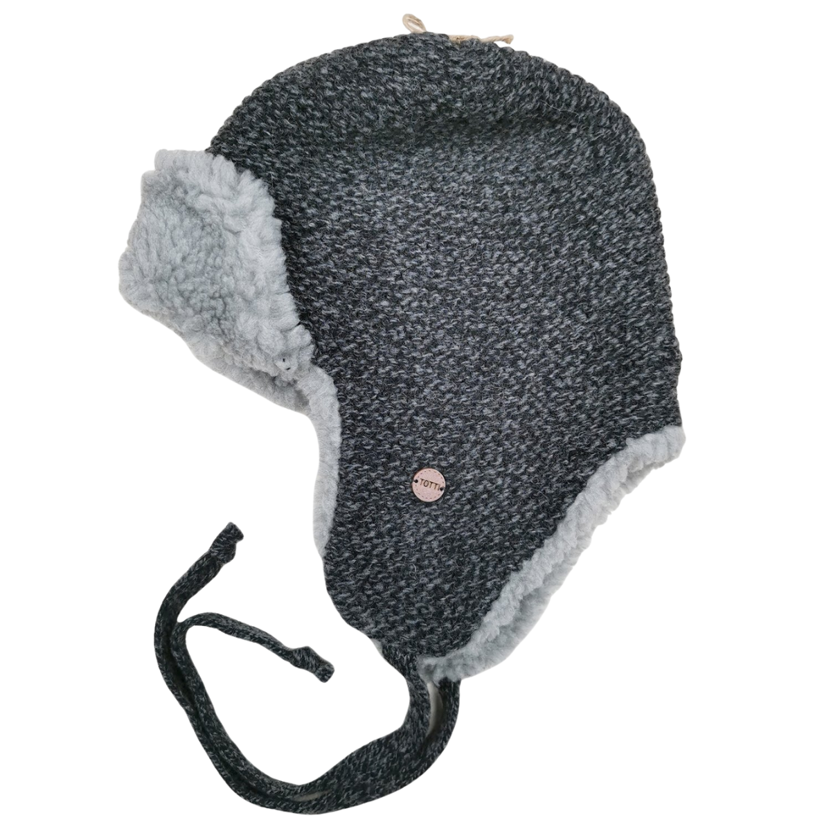 20002 Boys’ Winter Trapper Hat with Earflaps & Faux Fur Lining | Size 52-54 | 3–5 years | Cashmere, Wool | 100% Cotton Lining