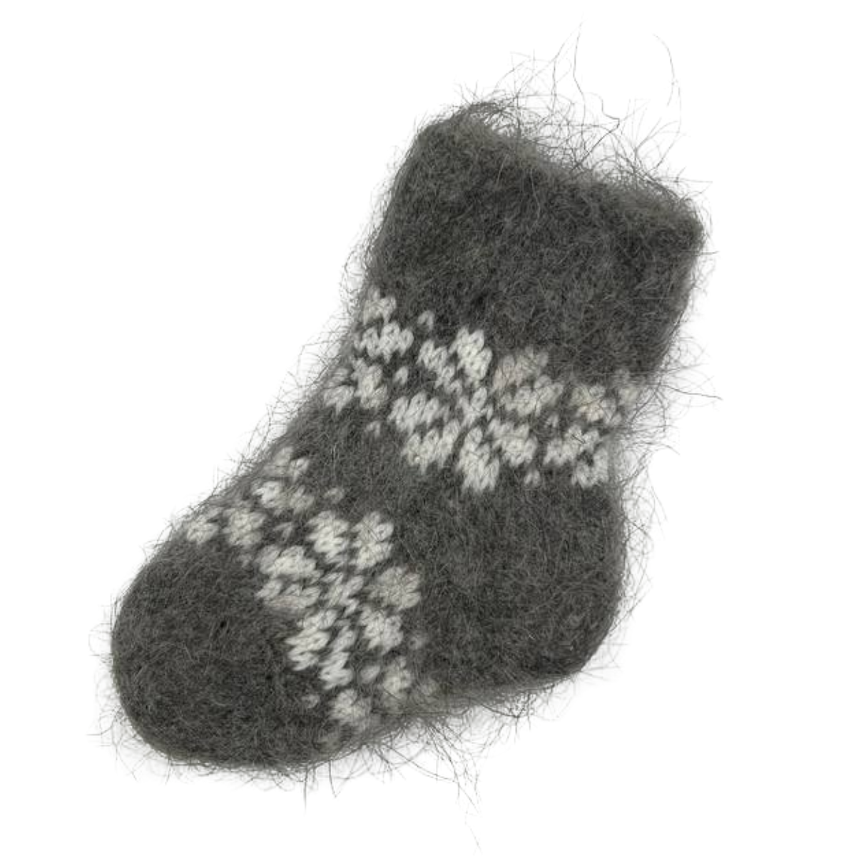 001 Hand-Knitted Baby Unisex Wool Socks with Snowflake Pattern 0β12 Months (11β12.5 cm)