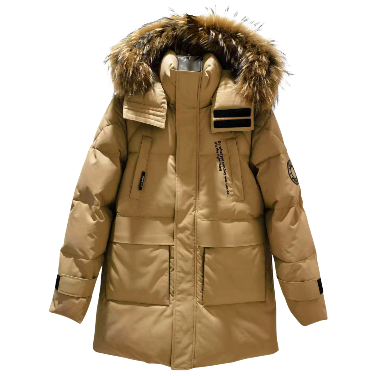 Anernuo Boys’ Winter Parka with Natural Fur Hood | Sizes 116–170 (5–16 Years) | Thinsulate Insulation | Fleece Lining | Above the Knee | Up to –35 °C