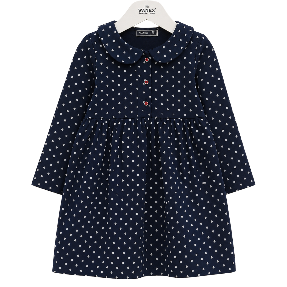 40816 Long-Sleeve Dress for Girls 1.5-6 years