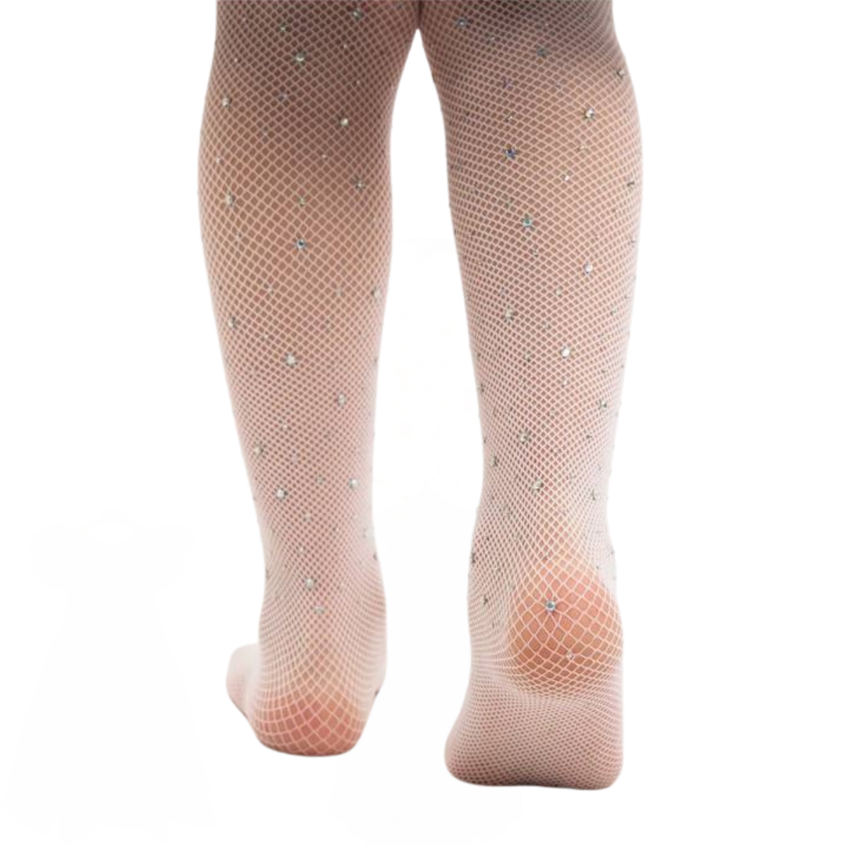 1200 Girls' Sheer Mesh Tights with Glitter – Silver or Multicolor Sparkles | Party & Everyday Wear | Ages 1–10