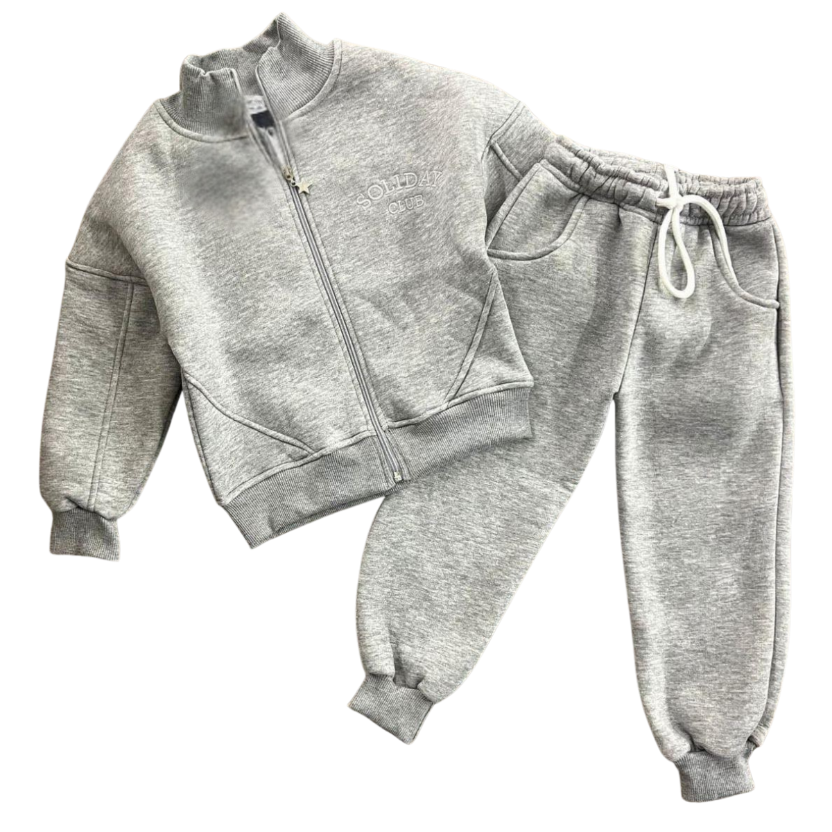 124 Unisex Kids’ Cotton Tracksuit with Fleece Lining | Fall–Winter | 100% Cotton| 4-12 Years (104-146 cm)