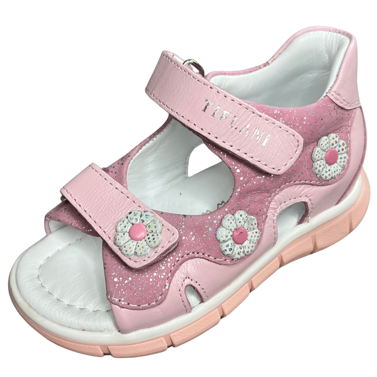 501 Tiflani Leather Anatomical Sandals for Girls | Open Toe & Closed Heel | Arch Support | Perfect Indoor Shoes for School or Daycare | Summer Shoes | 2 Colors | Sizes 21β30