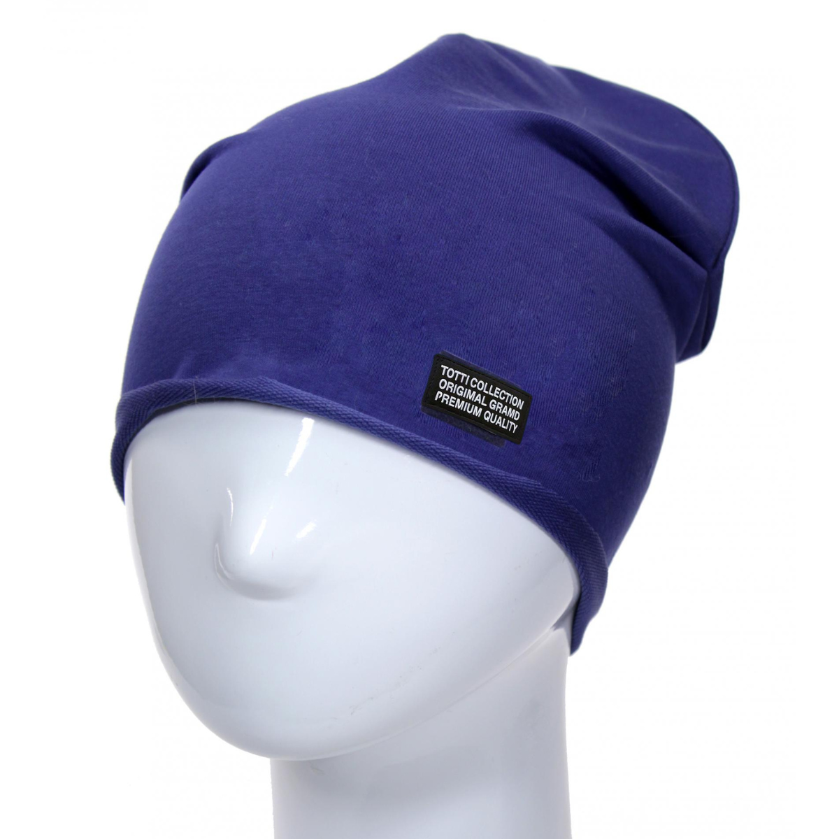 80701 Kids' Cotton Beanie Hat β "Premium Quality" Patch Design | Size 54β56 | Ages 7β12 Y | Fleece-Lined Slouchy Spring/Fall Cap for Boys