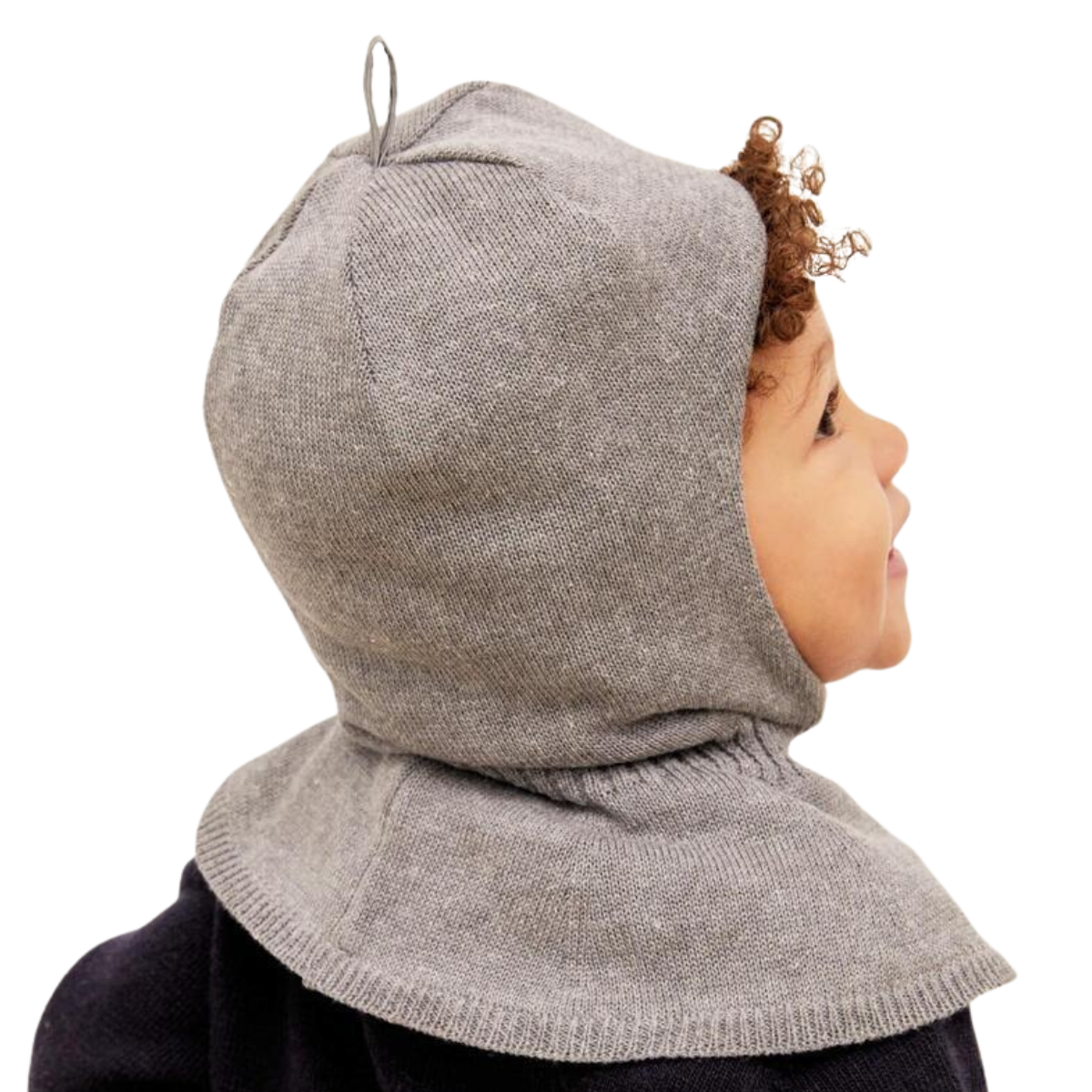 90900 Boys’ Cotton Knit Balaclava – Fun Patch Design | 100% Cotton Inside | Ages 2,4,6 Y | Lightweight Spring/Fall Hood Hat