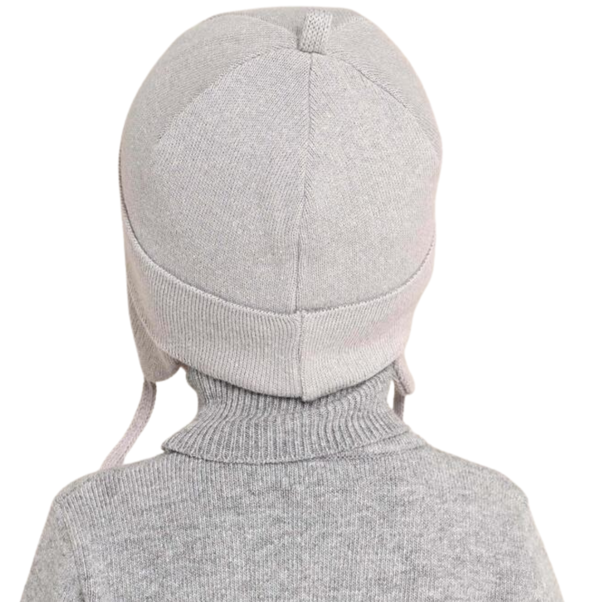 90903 Boys’ Cotton Knit Earflap Hat – Puppy Embroidery Design | 100% Cotton Inside & Out | Ages 18-36 M (50–52 cm) | Lightweight Spring/Fall Beanie with Ties