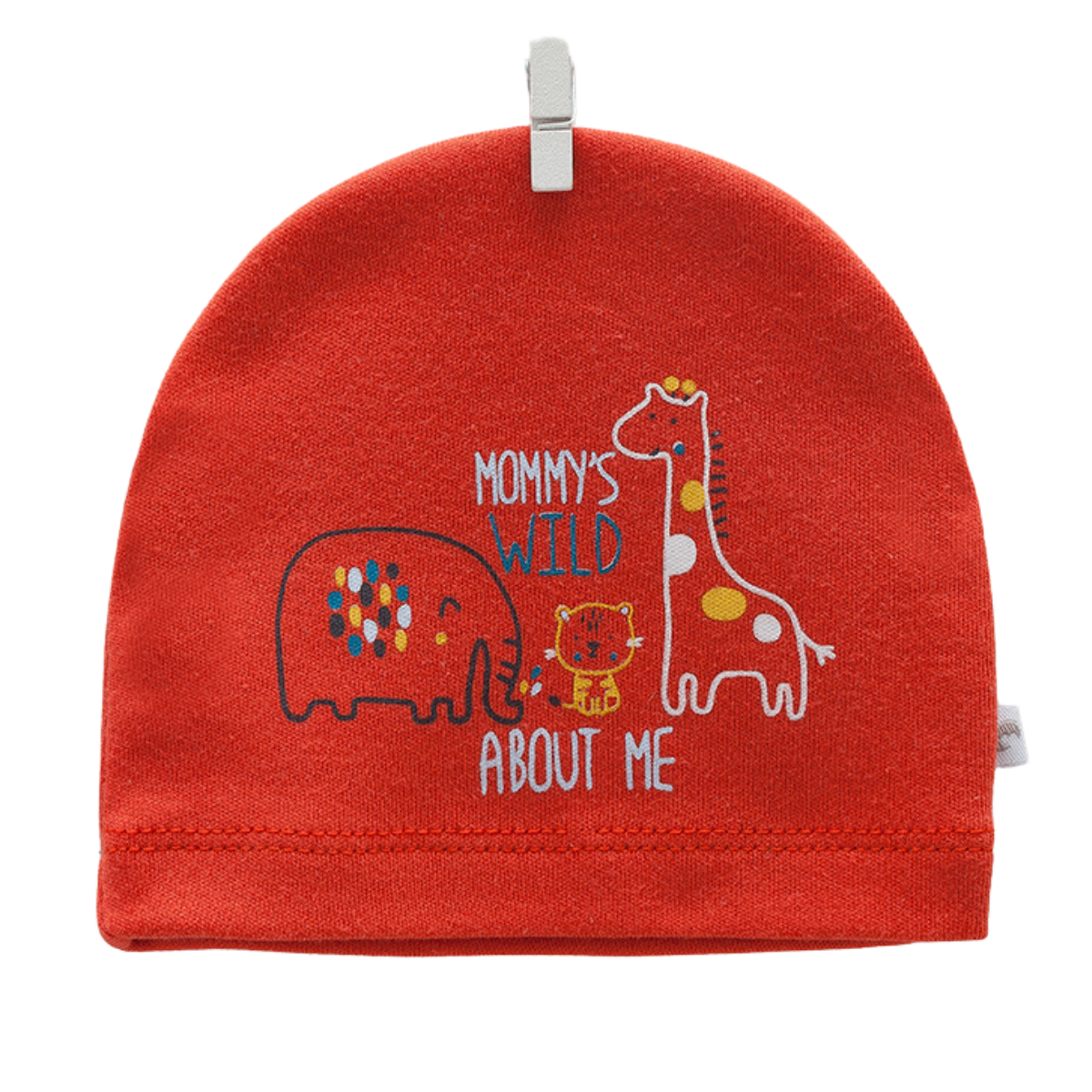 8217 Lightweight Cotton Baby Hat for Boys β Safari Animal Print | Single Layer | 100% Cotton | Sizes 0β9 Months | Caramell (Turkey)