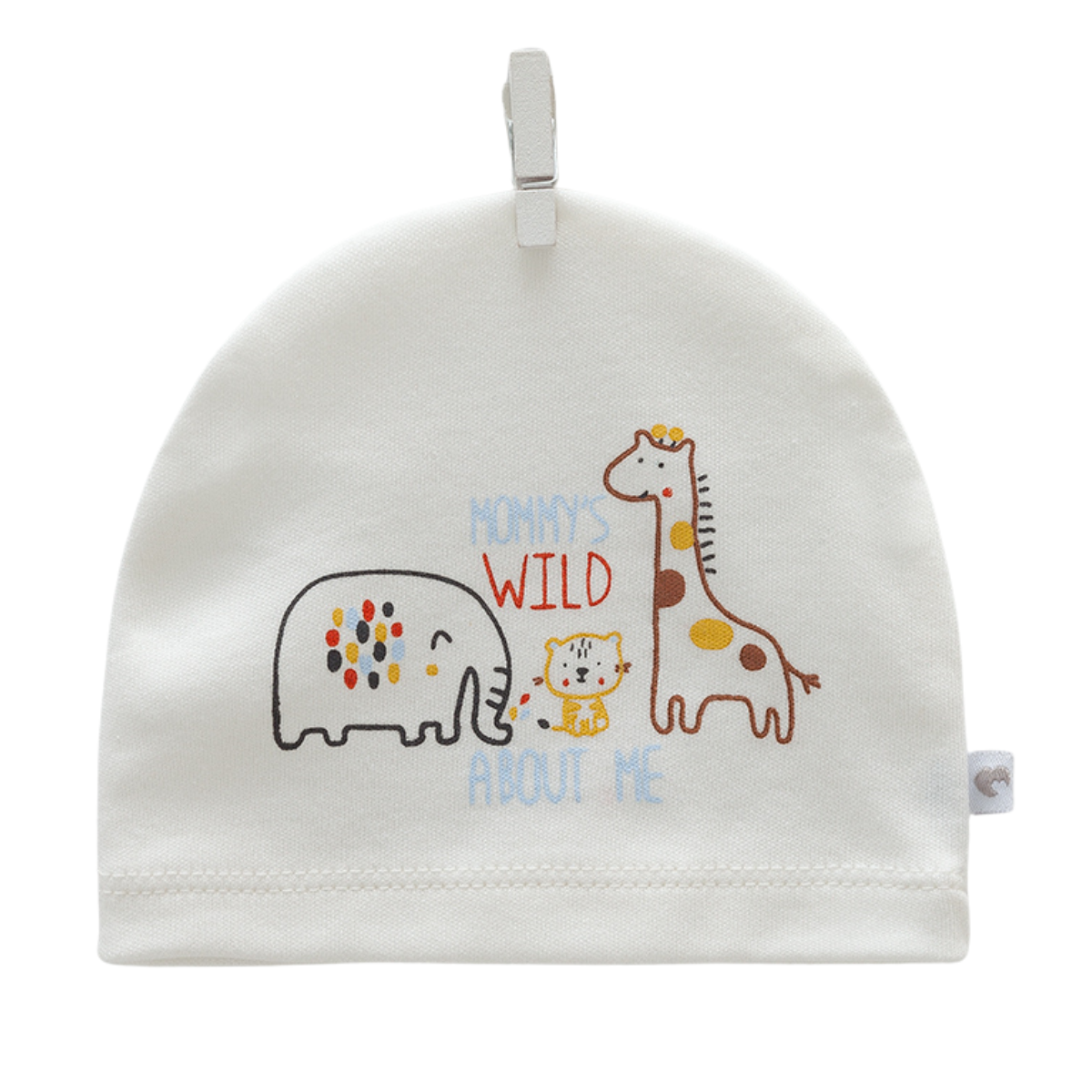 8217 Lightweight Cotton Baby Hat for Boys β Safari Animal Print | Single Layer | 100% Cotton | Sizes 0β9 Months | Caramell (Turkey)