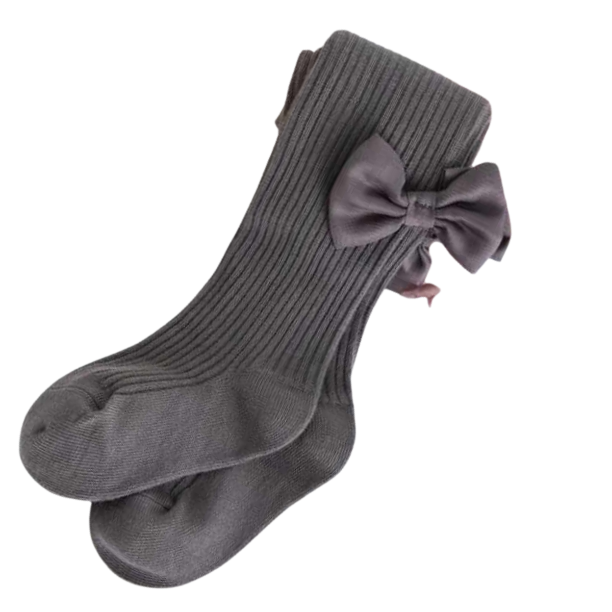 6103 Girls’ Cotton Tights with Satin Bow | Ages 2–10 Years | Classic & Elegant