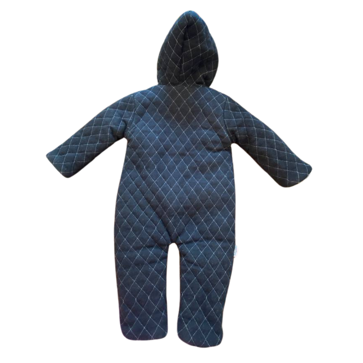 Baby Girl Jumpsuit with Plush Lining and Cat Print | 0-6 Months | Made in Turkey