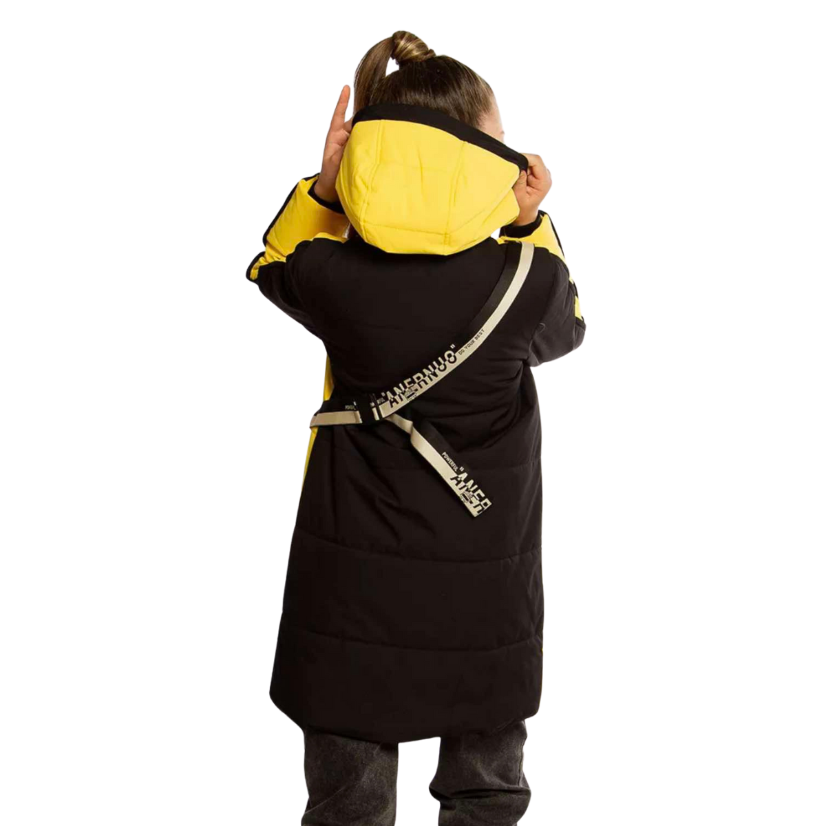 202 Girls’ Mid-Season / Euro-Winter Coat with Bag | Ages 5–16 Sizes 140–164 cm