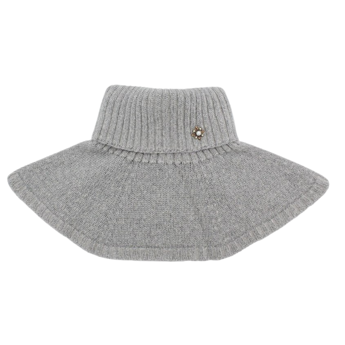 80763 Warm Girls’ Dickey with Cashmere, Wool & Lurex