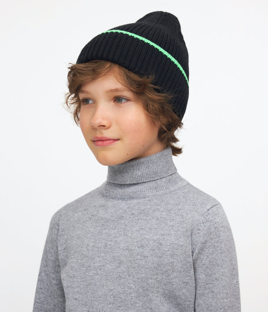 11112 Kids’ Knitted Beanie Hat | 54–56 cm | Ages 6–12 | Fall–Winter (Euro Winter)