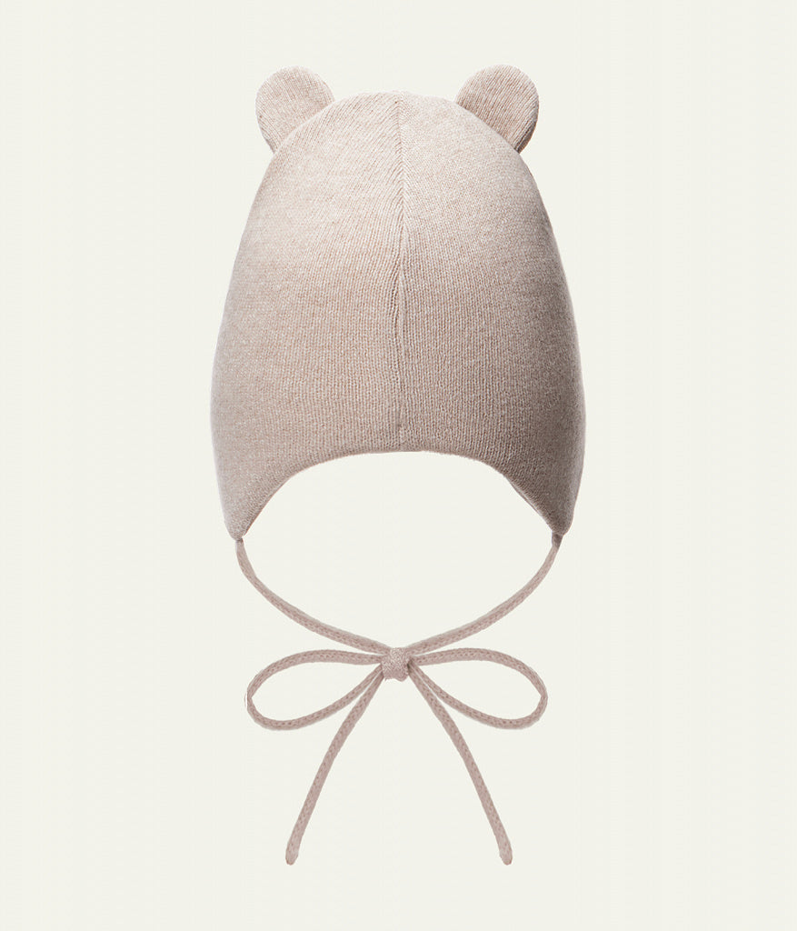 12313 Baby Girls’ Winter Hat with Ears | 9-18 Months | Cashmere Wool Blend, Cotton Lining