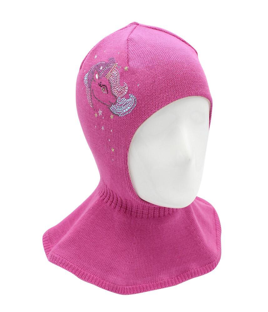 90998 Girls’ Cotton Balaclava – Unicorn & Stars Rhinestone Design | 100% Cotton Lining | Ages 4,6 Y | Lightweight Spring/Fall Full-Coverage Hat