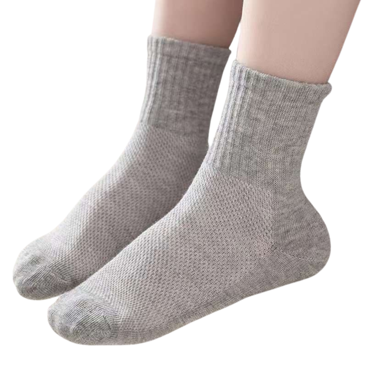 051 Unisex Kids' High-Cut Summer Cotton Socks β Lightweight, Breathable Mesh Cotton | 6 Pairs Pack | Ages 1β15 Years