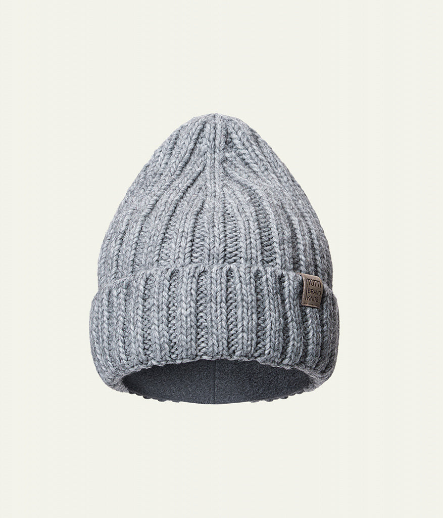 11269 Boys’ Ribbed Knit Winter Hat with Pointed Crown – Wool Blend | Sizes 54–56 | Ages 6–12 Years