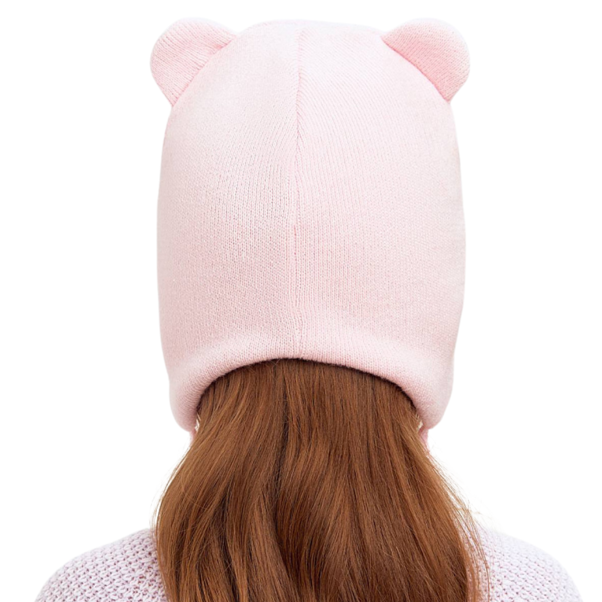 11716 Girls’ Knit Hat with Ties – Pink Unicorn Design & Pom Ears | Size 48-50 / 9-18 Months | 100% Cotton Inside & Out | Spring/Fall Beanie for Toddlers