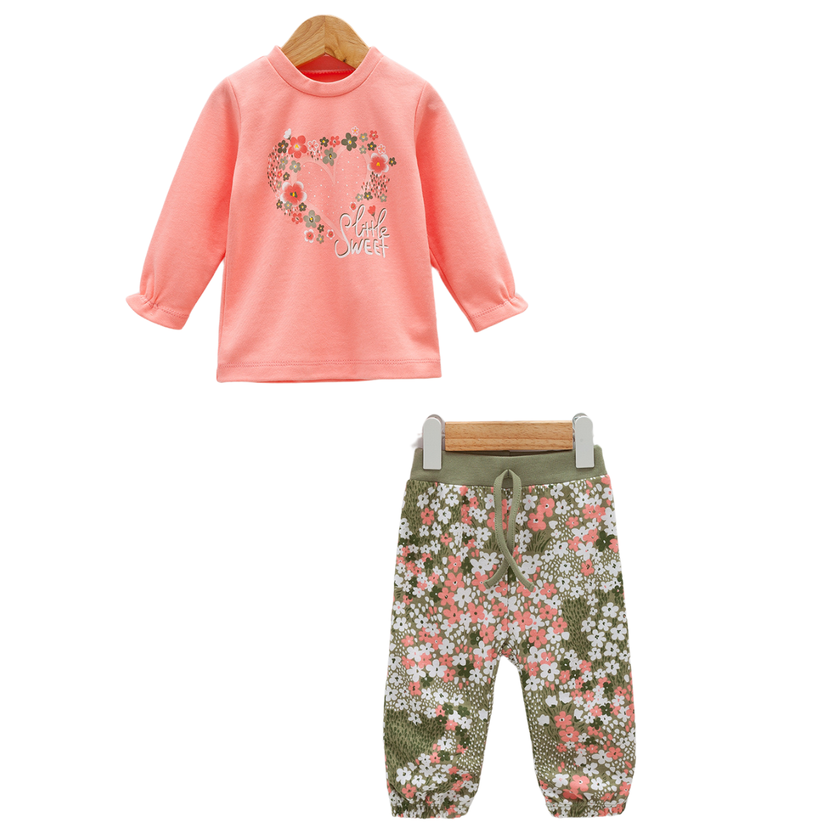 Newborn Clothing Set pink and green