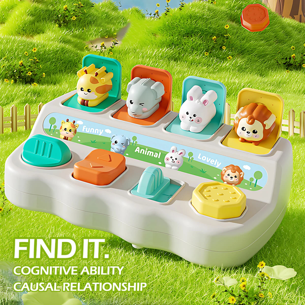 Best Seller Montessori Pop up Animal Toys and Learning Boxes | Enhance Logic and Motor Skills