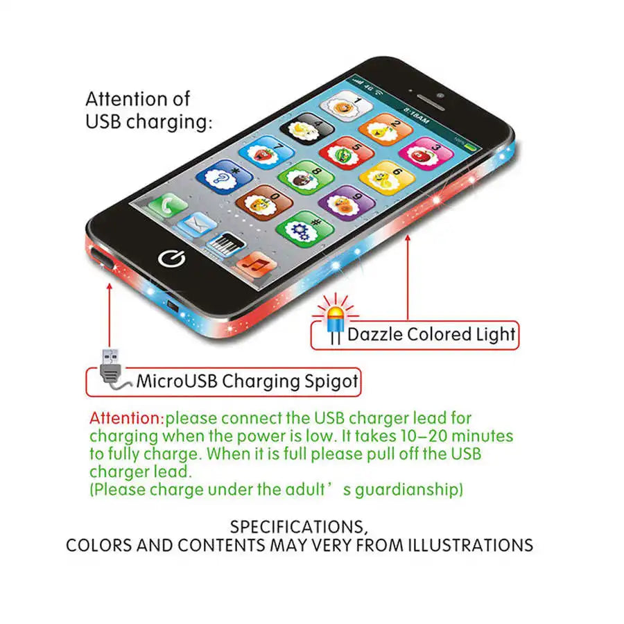 Best-Selling Fake Mobile Phone Toy – Music & Light for Toddlers