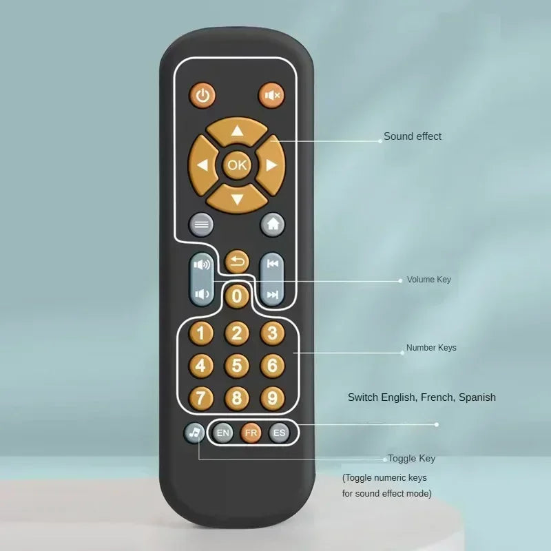 Best Seller Infant Fake TV Remote Control Toys with Music and Light Musical