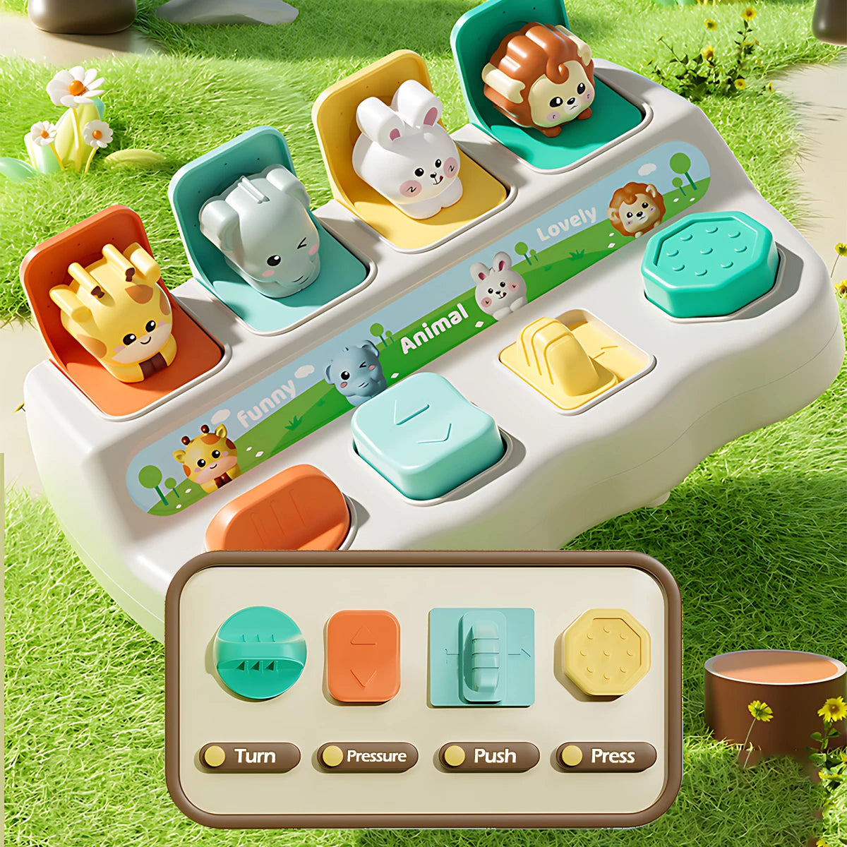 Best Seller Montessori Pop up Animal Toys and Learning Boxes | Enhance Logic and Motor Skills
