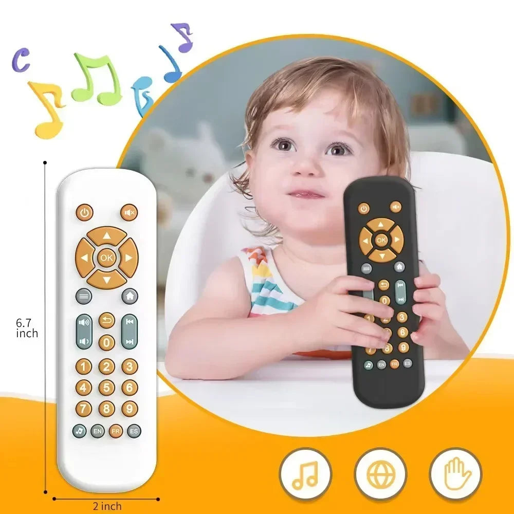 Best Seller Infant Fake TV Remote Control Toys with Music and Light Musical