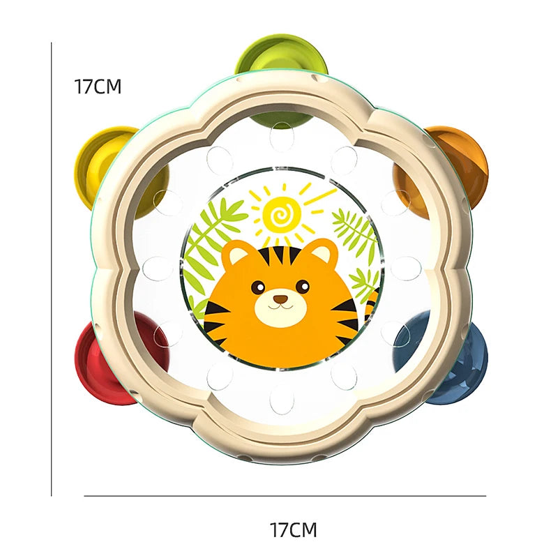 Montessori Hand Drum Shake Rattle | Music Toy for Toddlers