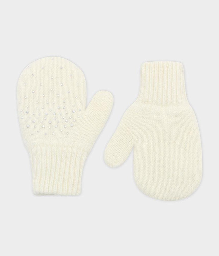 10366 Kids Girls’ Winter Mittens | Ages 2–6 | Double-Layer | With Natural Fur Decoration