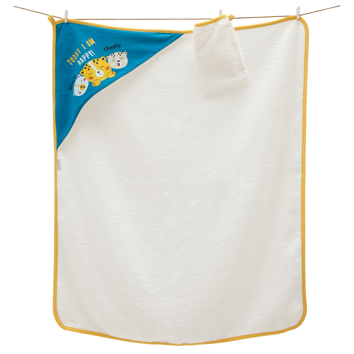 big cotton towel for a baby