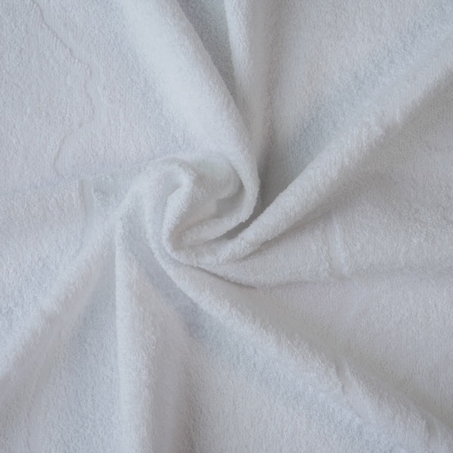 Christening Towel for Baby β White with Gold or Silver Embroidery | 100% Turkish Cotton | Baptism Towel | 2 Sizes | Velour or Terry