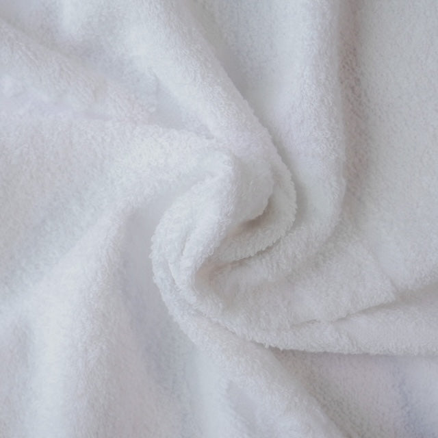 Christening Towel for Baby β White with Gold or Silver Embroidery | 100% Turkish Cotton | Baptism Towel | 2 Sizes | Velour or Terry