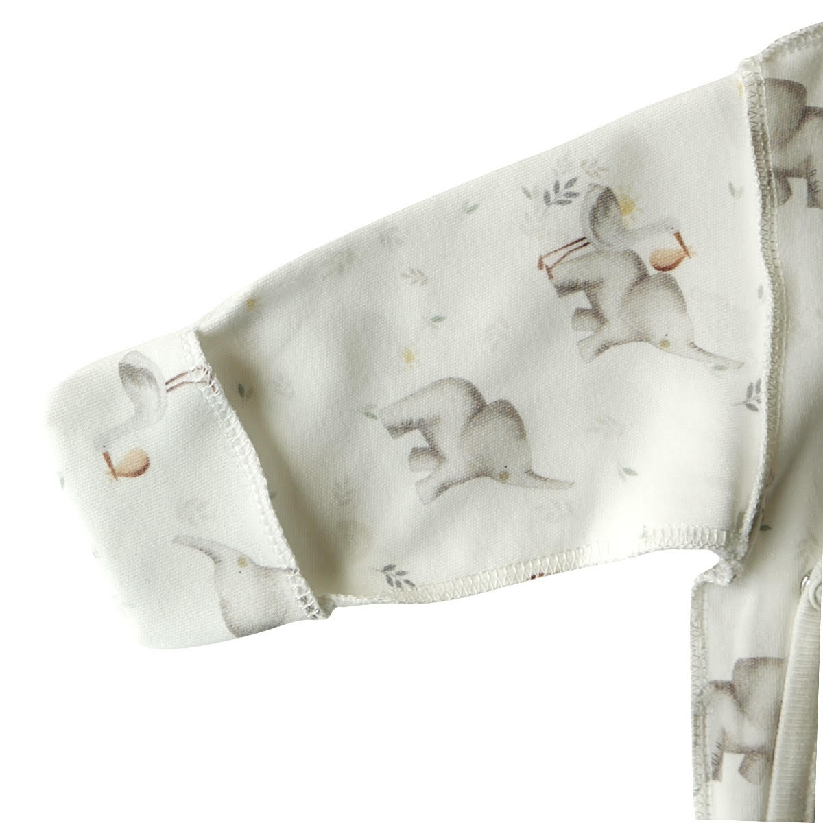 3119 WOWO: 100% Cotton Newborn Unisex Set – Wrap Top with Mittens & Footed Pants | Animal Print Baby Outfit | 0-3 Months | Turkey