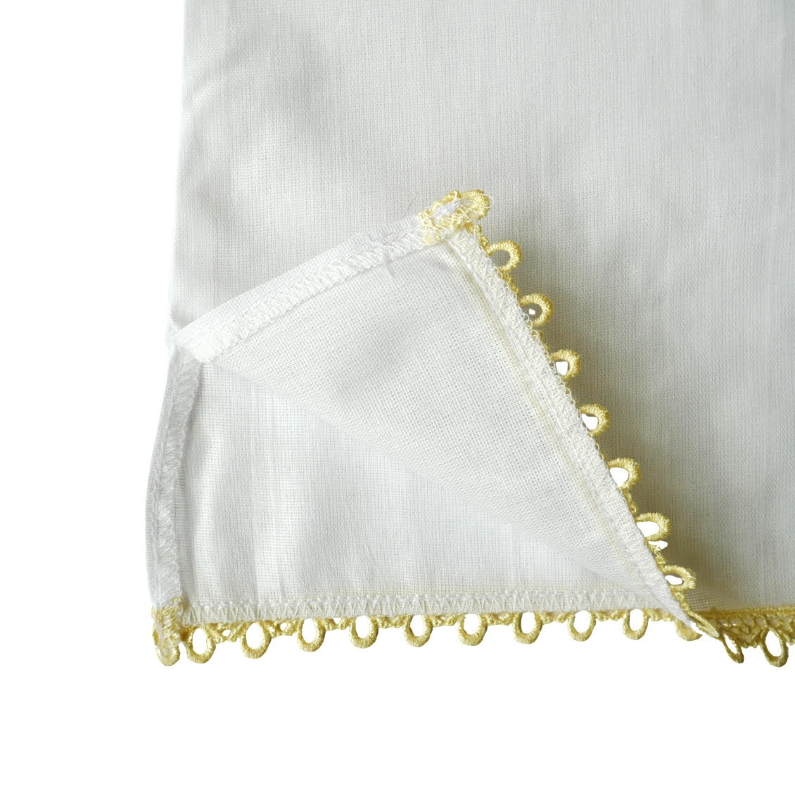 White Christening Shirt for Boys & Girls | Short Sleeve | Gold Cross & Gold Lace | Cotton Knit or Linen | Baby Baptism Gown 0–12M