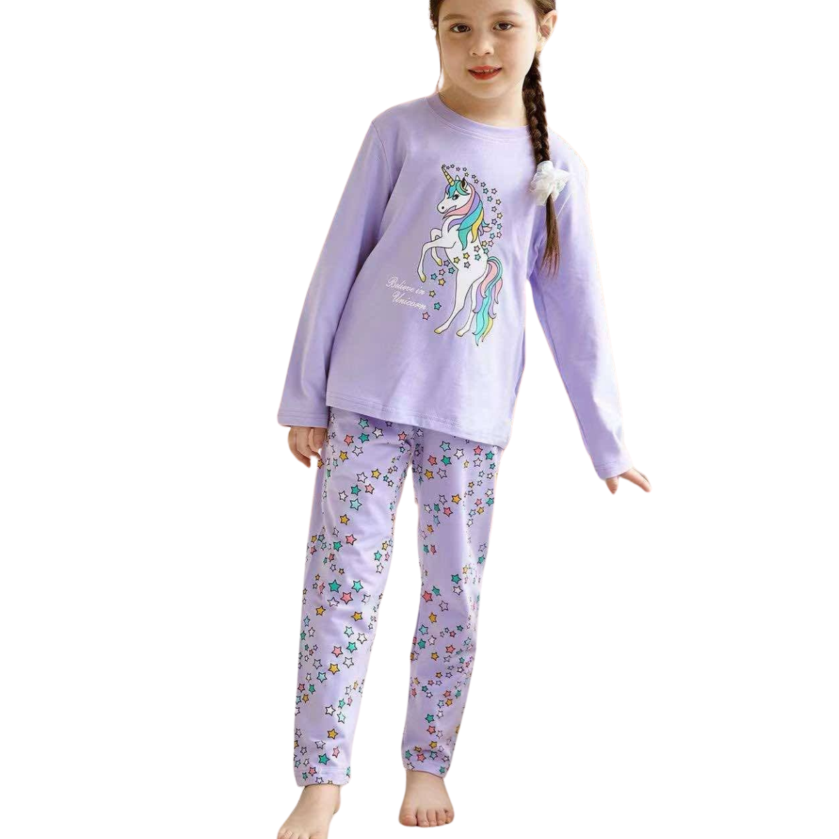 Girls' Fall & Spring Pajamas - Long Sleeve Tops & Pants
