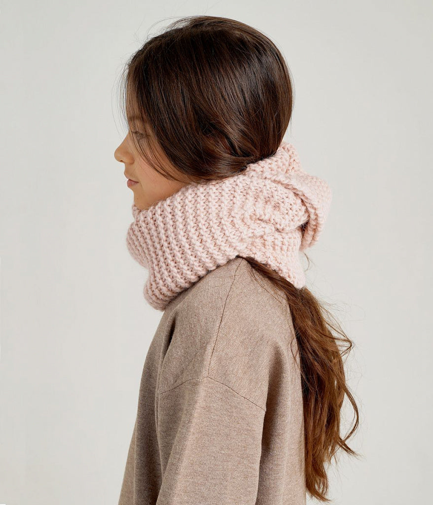 90351 Unisex’ Knitted Winter Snood – Baby Alpaca & Wool Blend | Ages 3+ Years