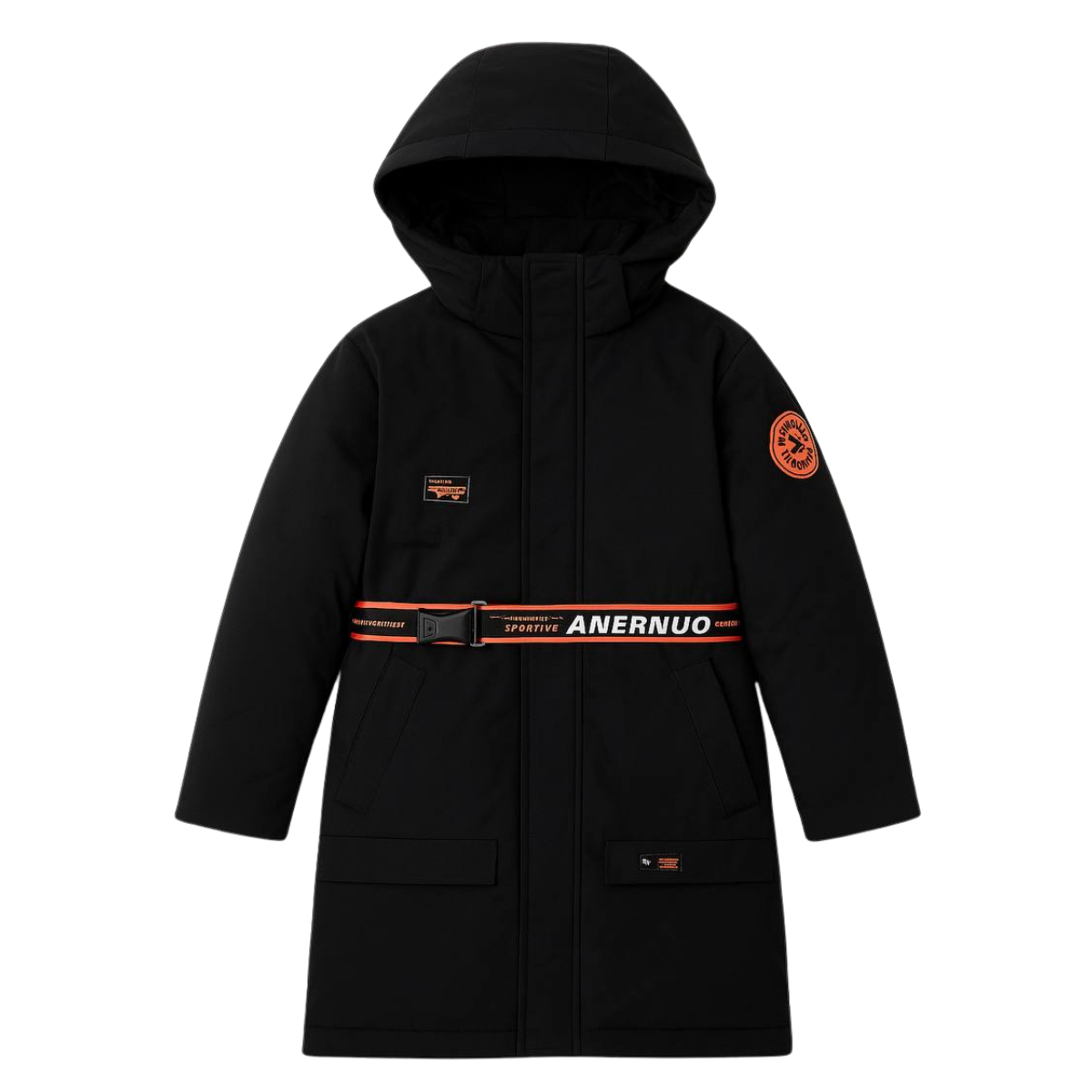 274   Unisex Mid-Season Parka with Belt | Ages 10–16 | Sizes 140–164 cm