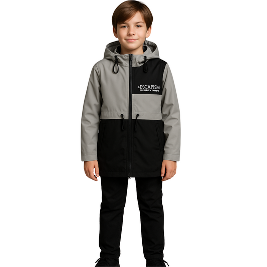 Boys' Lightweight Softshell Jacket with Fleece Lining – Waterproof Mid-Season Coat | Sizes 116–140 cm | Ages 5–10