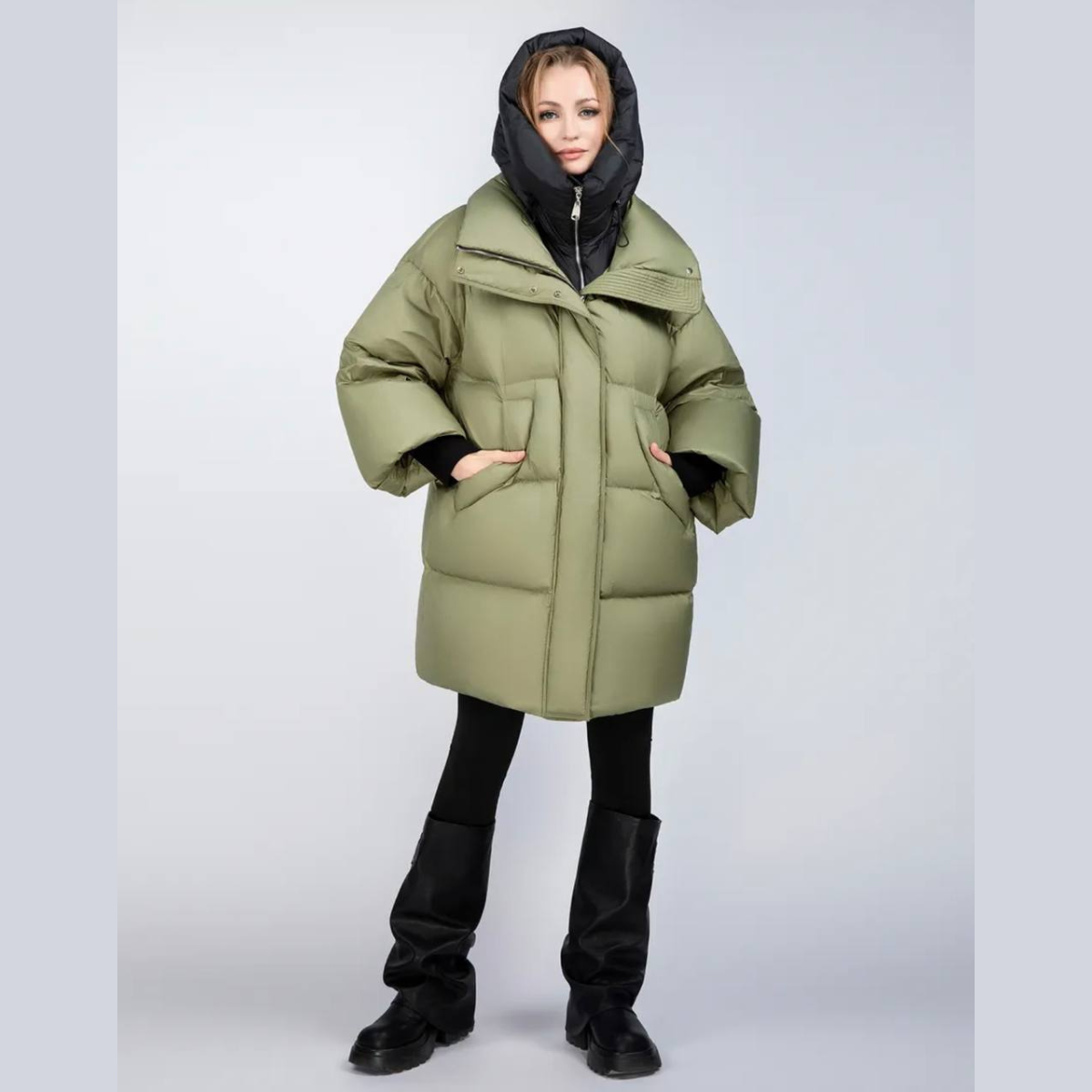 318 Women’s Long Down Coat Snowimage | Natural Duck Down | Up to −25°C | Oversized Fit