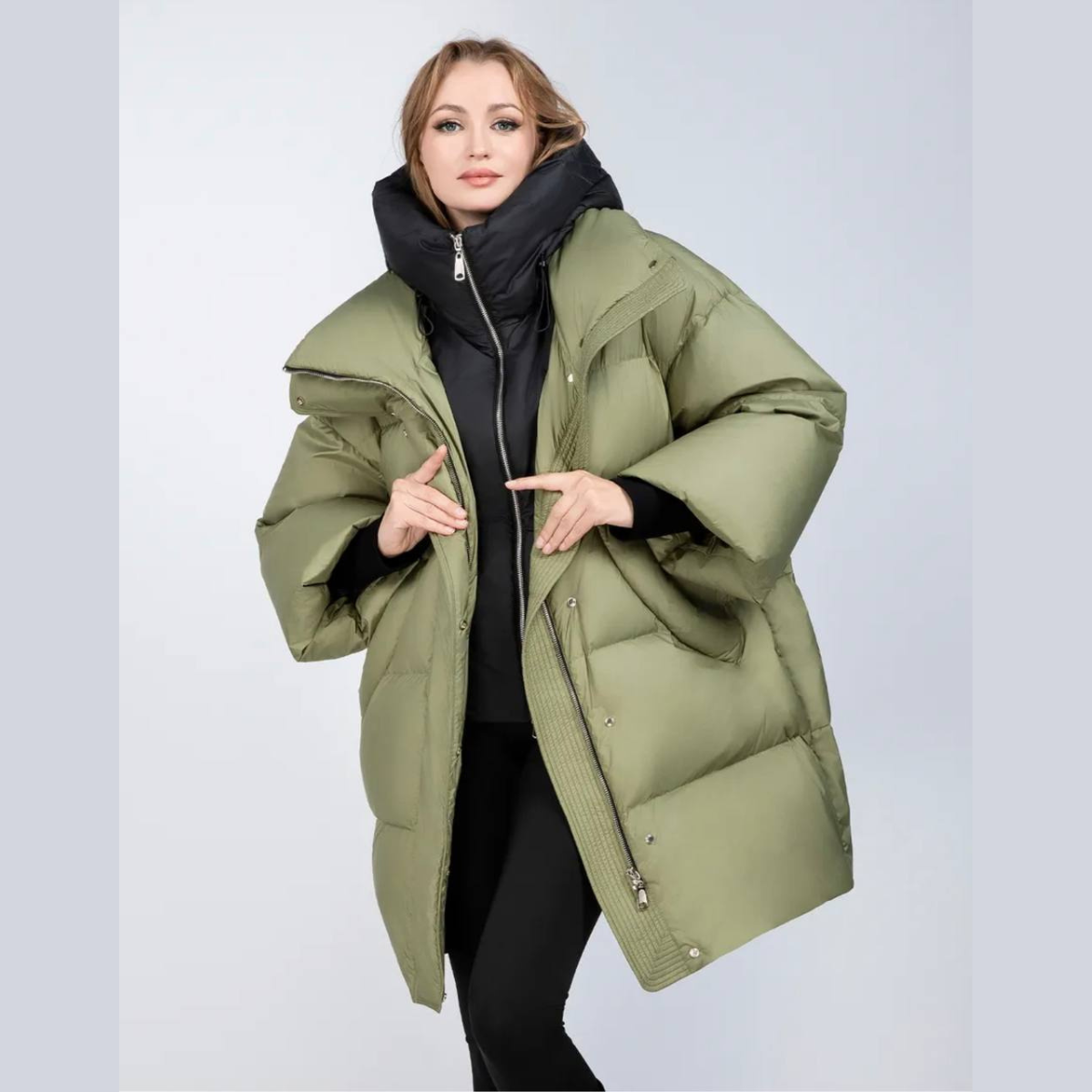 318 Women’s Long Down Coat Snowimage | Natural Duck Down | Up to −25°C | Oversized Fit