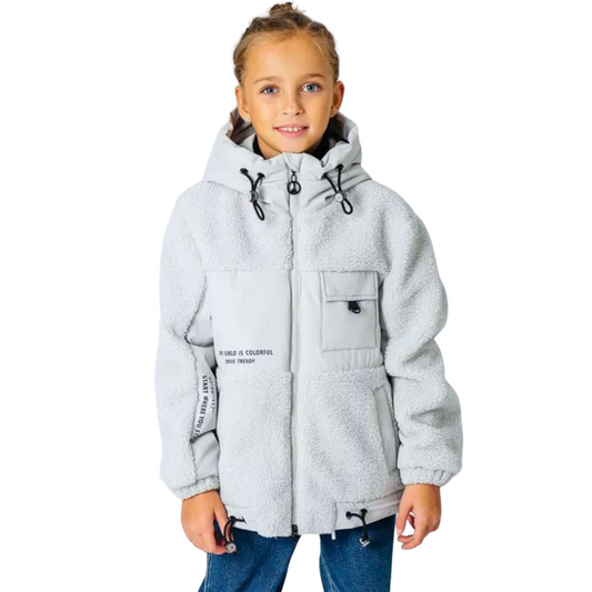 211 Girls’ Mid-Season Jacket with Zipper | Sizes 116–164