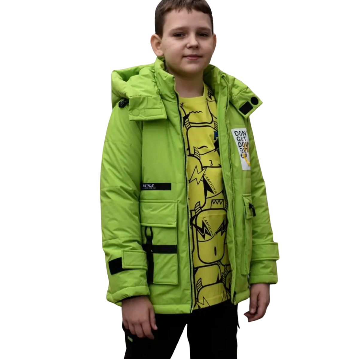 337 Boys’ Mid-Season Jacket with Detachable Hood | Ages 5–16 | Sizes 122–164 cm
