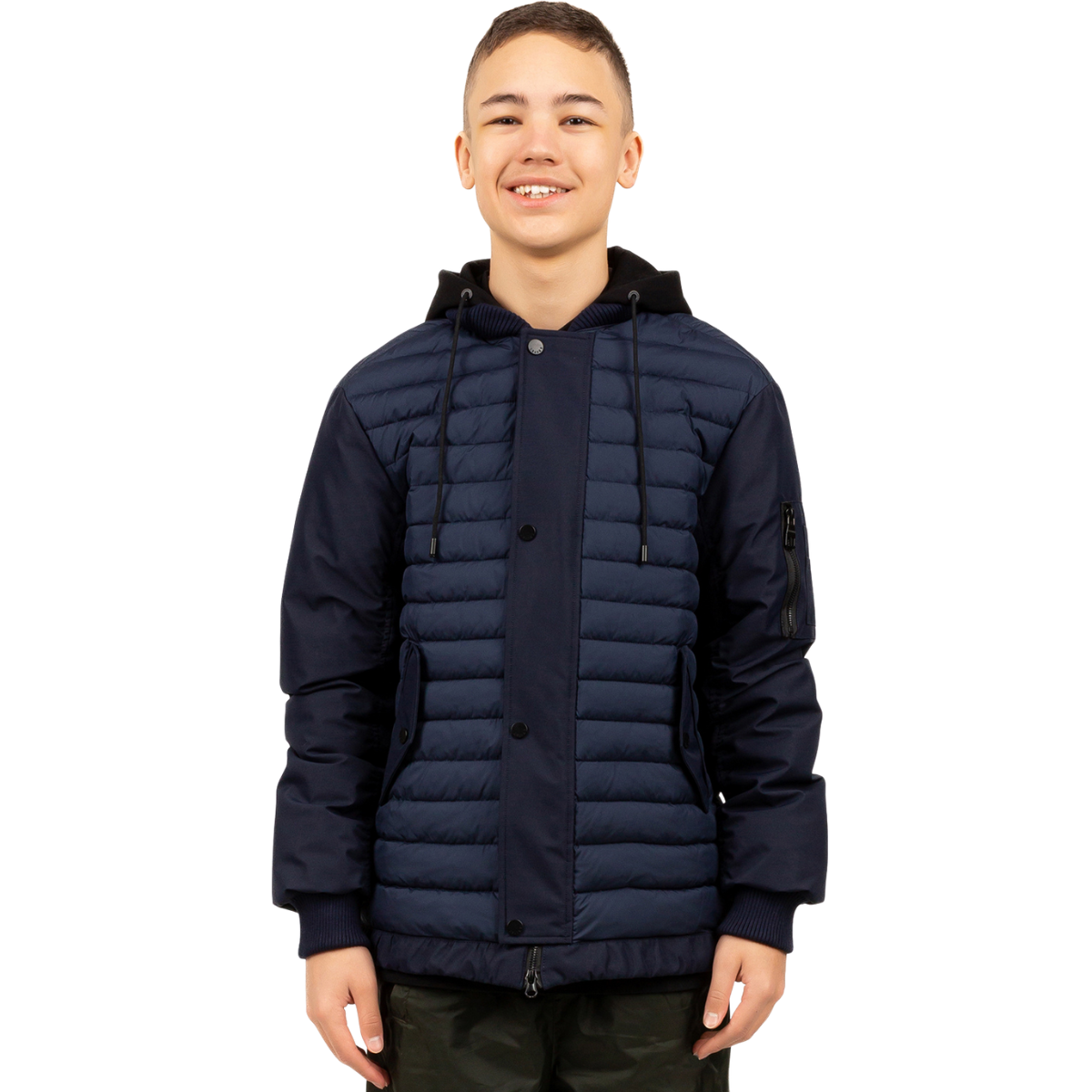 742  Boys’ Mid-Season Jacket with Detachable Hood | Ages 5–16 | Sizes 116–170 cm