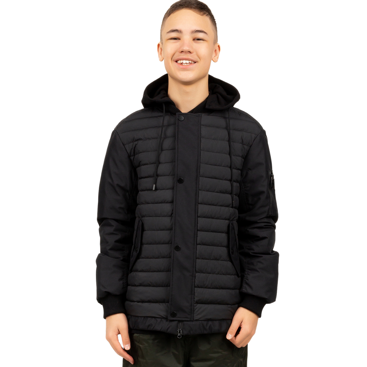 742  Boys’ Mid-Season Jacket with Detachable Hood | Ages 5–16 | Sizes 116–170 cm