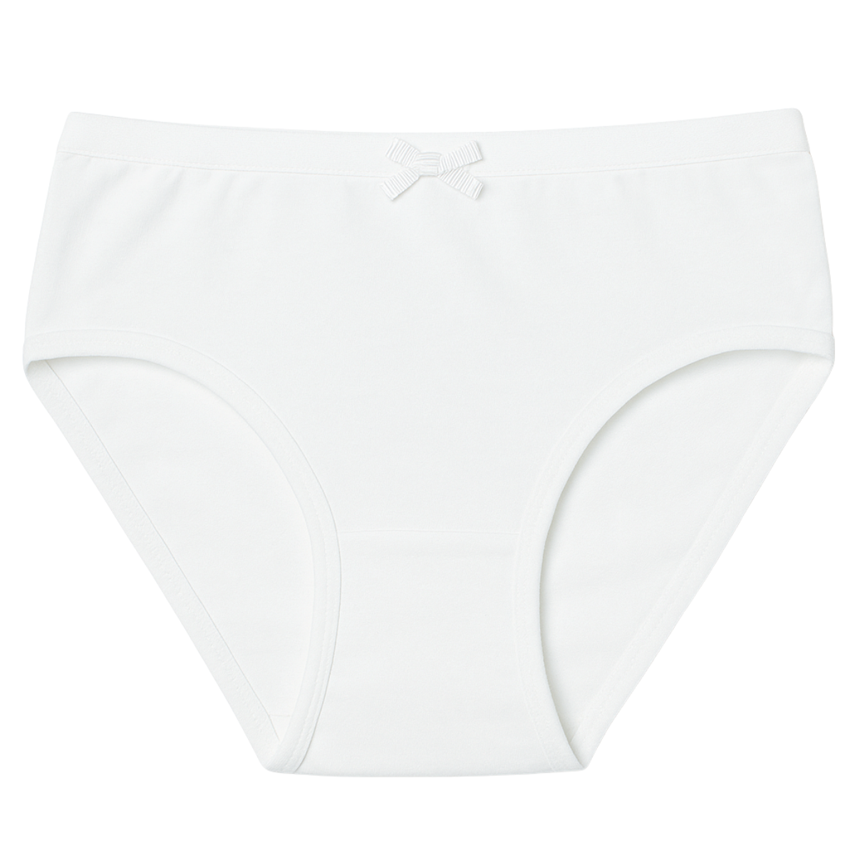 1274 Girls' White Cotton Underwear – 5-Pack of Soft & Breathable Briefs | Ideal for Dance, Gymnastics & Everyday Comfort | One Color | 95% Cotton, 5% Elastane | Ages 1–12 | Made in Turkey by BIYO Kids